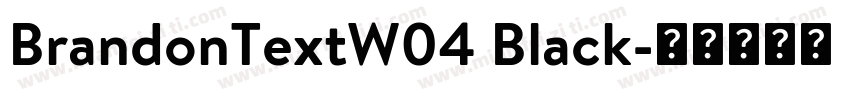 BrandonTextW04 Black字体转换